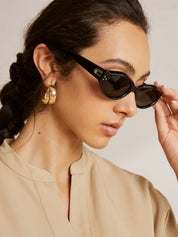 Vintage Cat Eye Zonnebril voor Dames – UV400 Bril