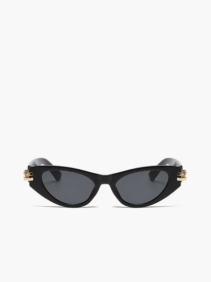 Miya |Cat Eye Zonnebril Dames – UV400 Bescherming - Zwart en Bruin