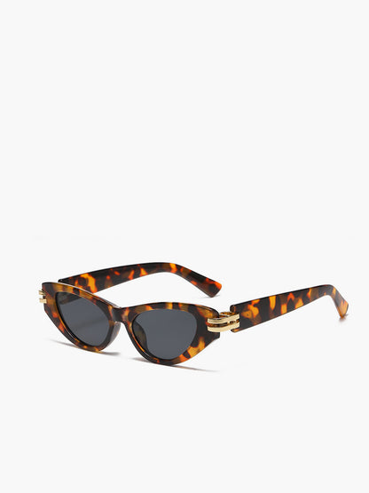 Miya |Cat Eye Zonnebril Dames – UV400 Bescherming - Zwart en Bruin