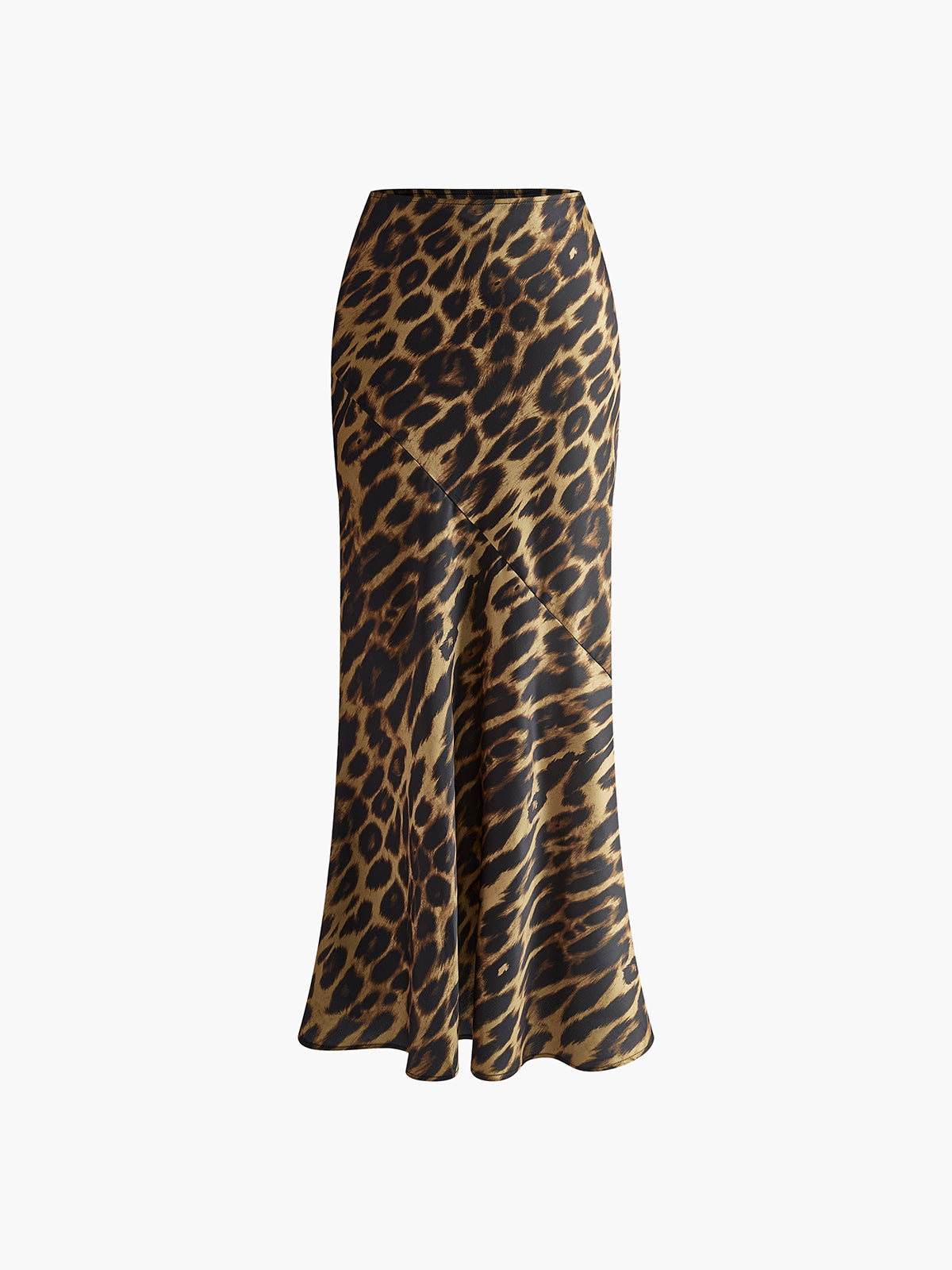 Slim Fit Maxi Rok met Luipaard Print – Uniek & Stijlvol