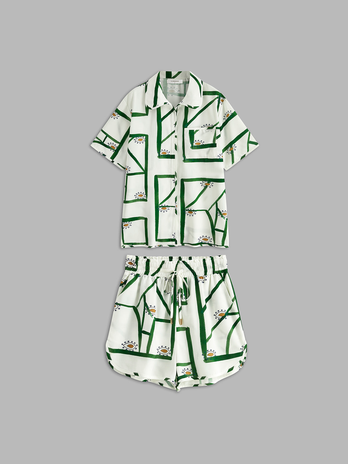 Cita | Dames Zomerset met Print – Korte Broek & Top