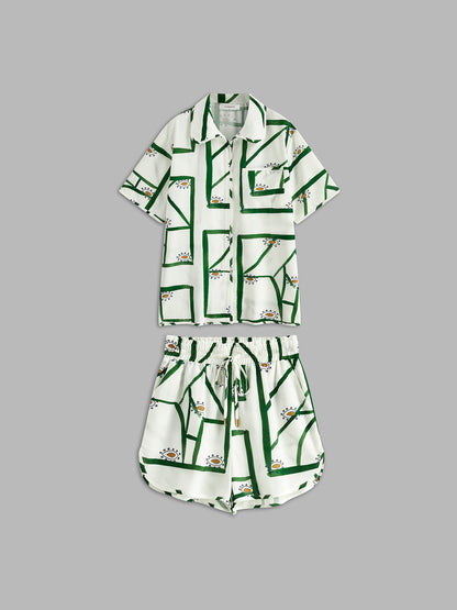 Cita | Dames Zomerset met Print – Korte Broek & Top