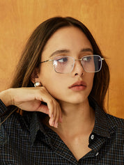 Anca | Elegant Vierkante Bril – Unisex - UV-bescherming