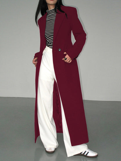 Morella | Dames Blazer Jas met Kraag en Zakken – Elegant Lang Model
