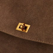 Jule | Premium Schoudertas van Suéde met Vegan Leren Afwerkingen