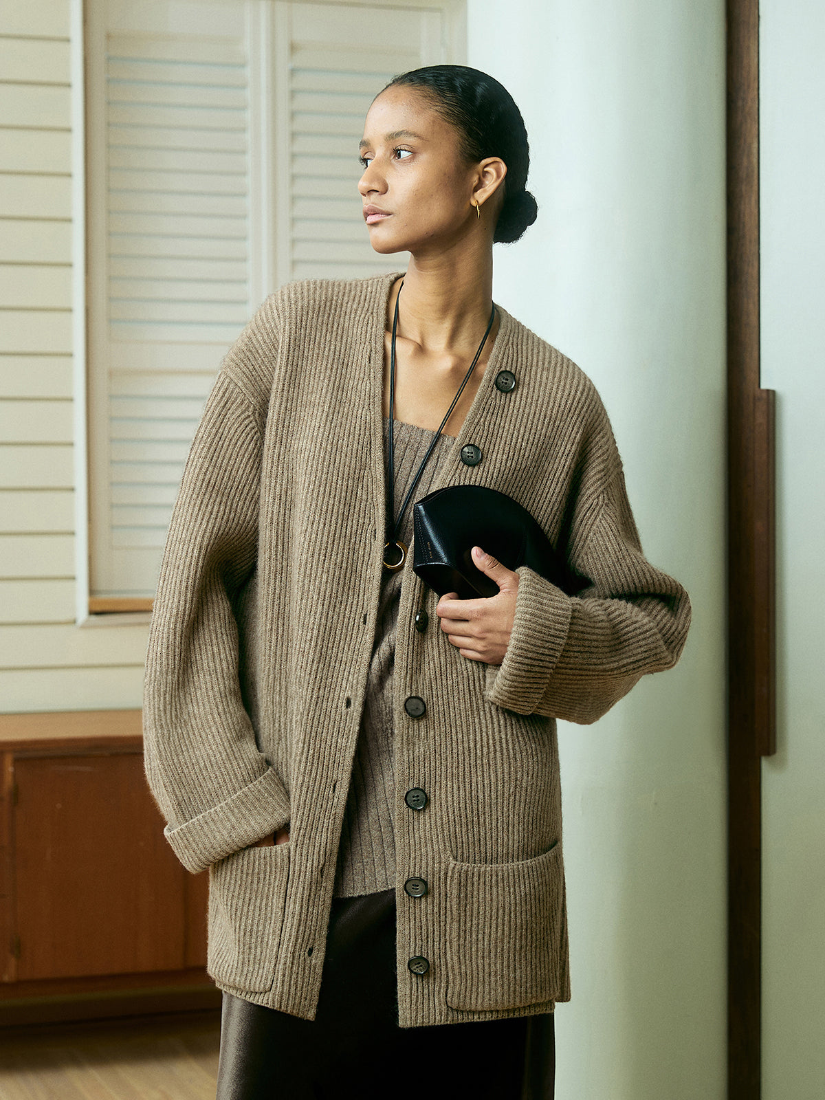 Annita | Gebreid Vest van Ribstof Dames – Cardigan - Zacht & Stretchy