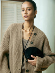 Annita | Gebreid Vest van Ribstof Dames – Cardigan - Zacht & Stretchy