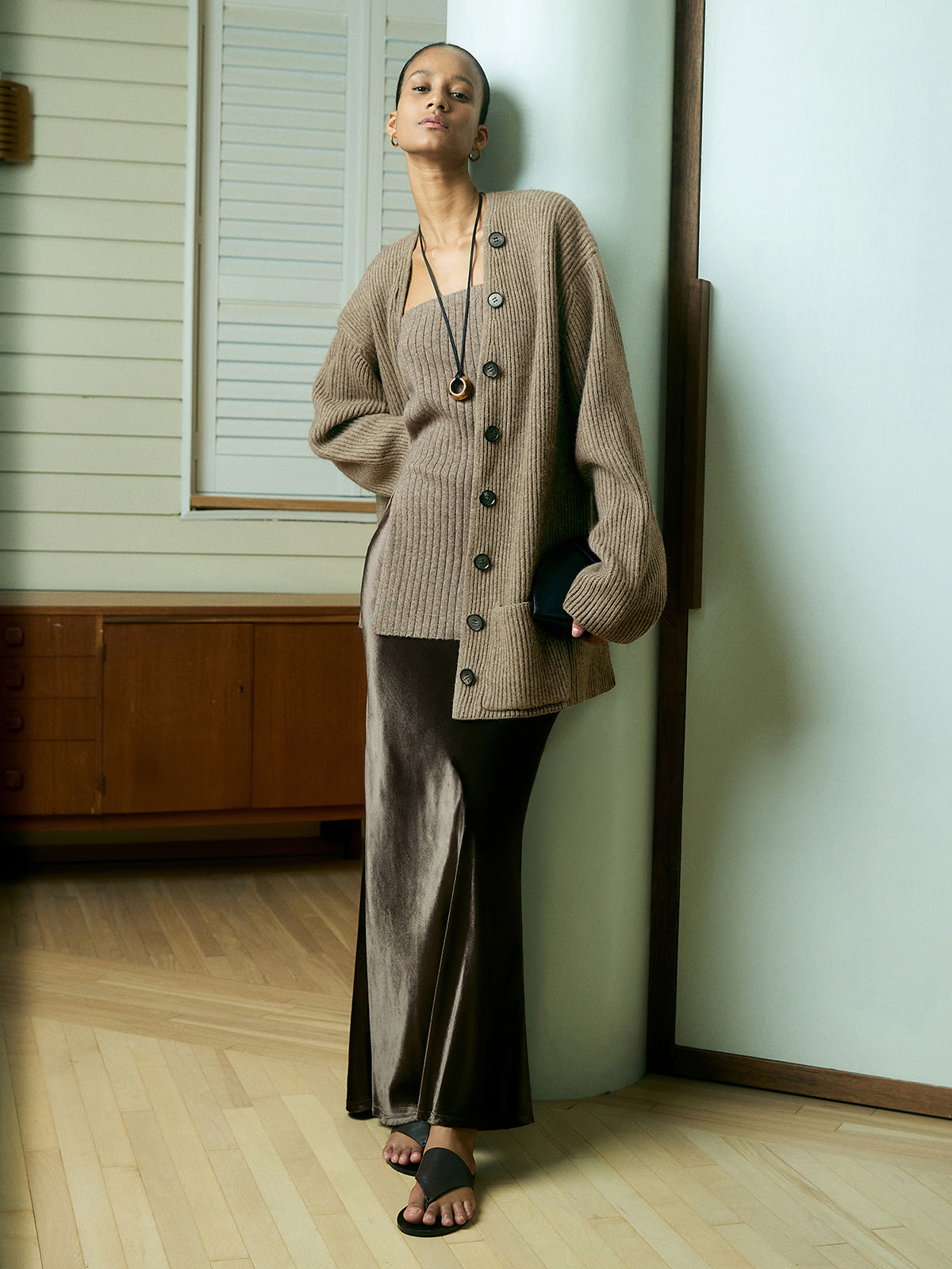 Annita | Gebreid Vest van Ribstof Dames – Cardigan - Zacht & Stretchy