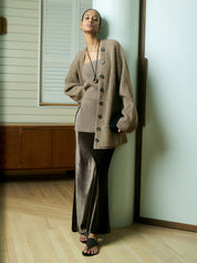 Annita | Gebreid Vest van Ribstof Dames – Cardigan - Zacht & Stretchy