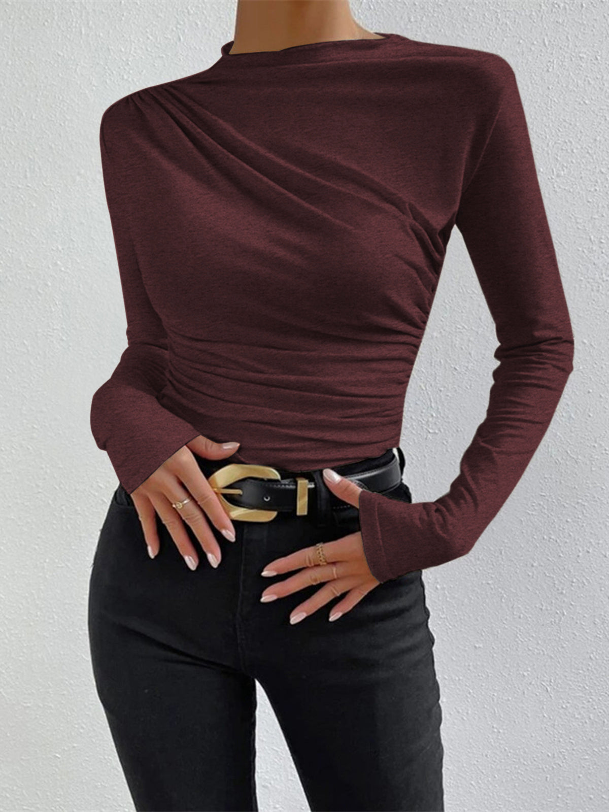 Amala | Long Sleeve Shirt Dames– Stretch & Comfort Fit