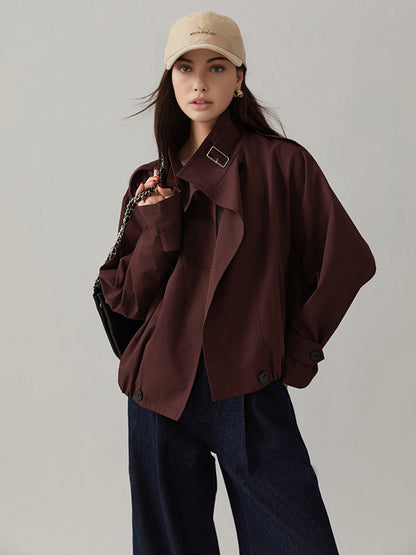 Kacy | Vintage Loose Trenchcoat – Lichtgewicht & Stijlvol
