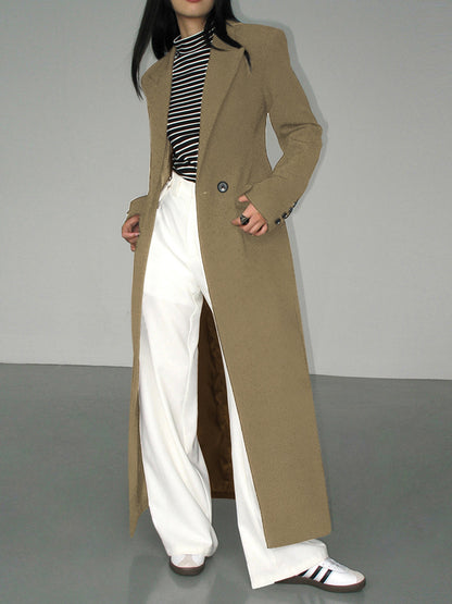 Morella | Dames Blazer Jas met Kraag en Zakken – Elegant Lang Model