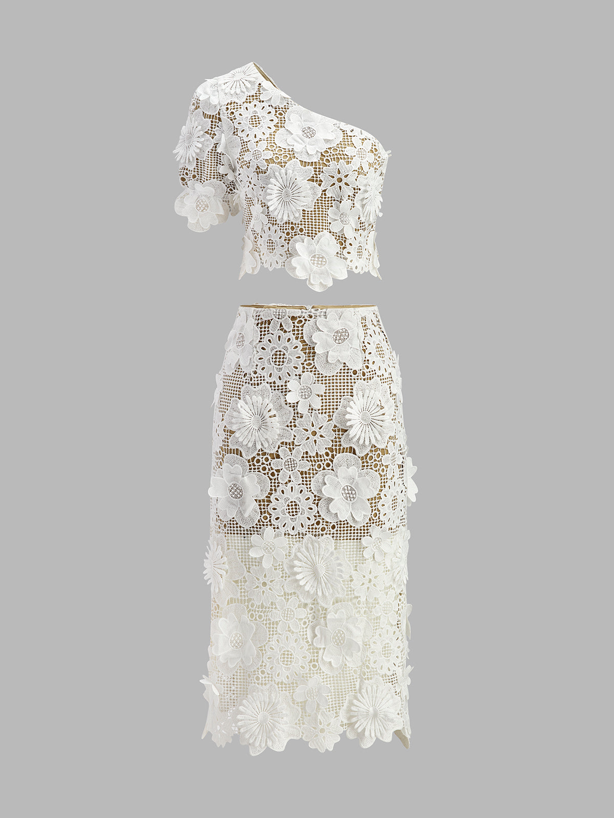 Alia | Chique Kanten Set – Co-ord Top & Rok