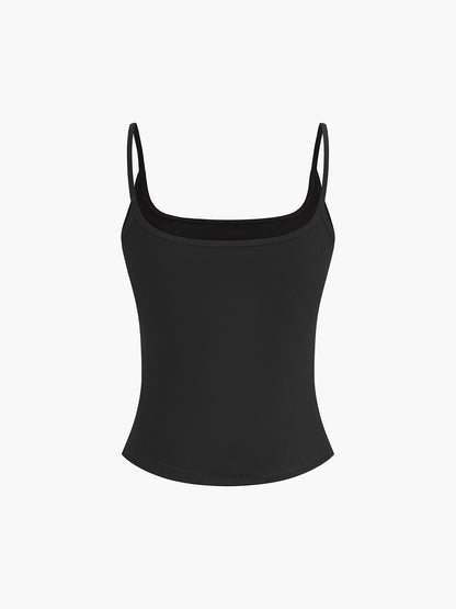 Ellie | Dames Ribstof Top met Spagetti-bandjes