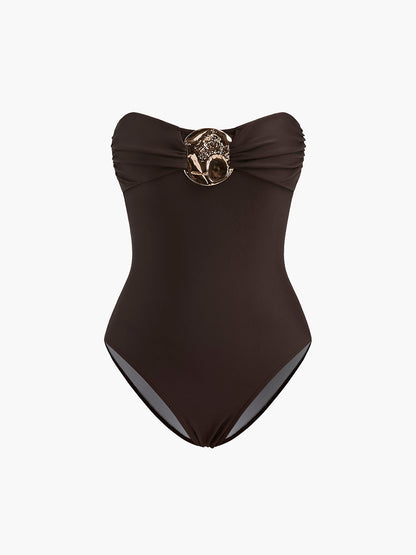 Isabell | Stijlvol Badpak voor Dames - Elegant Design en Metalen Detail