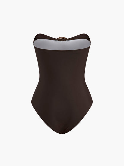 Isabell | Stijlvol Badpak voor Dames - Elegant Design en Metalen Detail