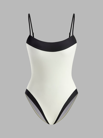 Alia | Dames Badpak met Contrast Randen