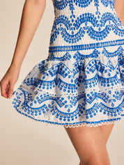 Strapless Zomerjurk van Katoen – Geborduurd & Elegant