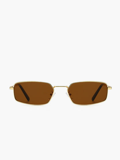 Retro Zonnebril voor Dames – Vierkant Metaal Frame