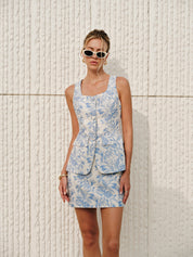 Ylva | Elegante Set voor Dames in Jacquard Geweven Stof