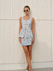 Ylva | Elegante Set voor Dames in Jacquard Geweven Stof