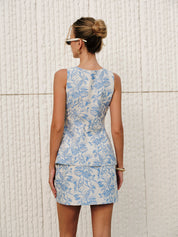 Ylva | Elegante Set voor Dames in Jacquard Geweven Stof