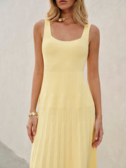 Naima | Ribgebreide Midi Jurk voor Dames