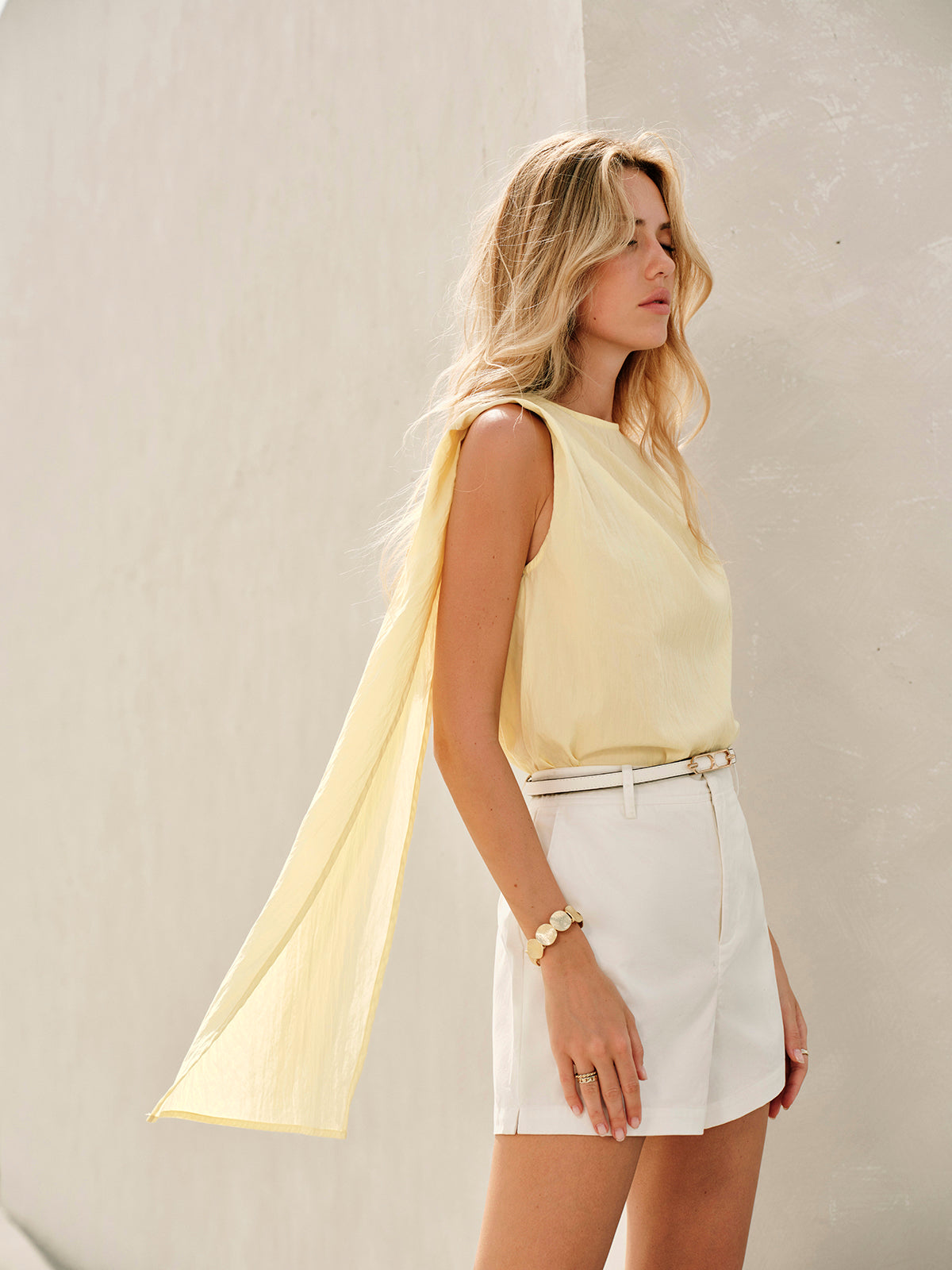 Shifa | Semi-transparante Pastel Top voor Dames