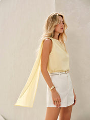 Shifa | Semi-transparante Pastel Top voor Dames