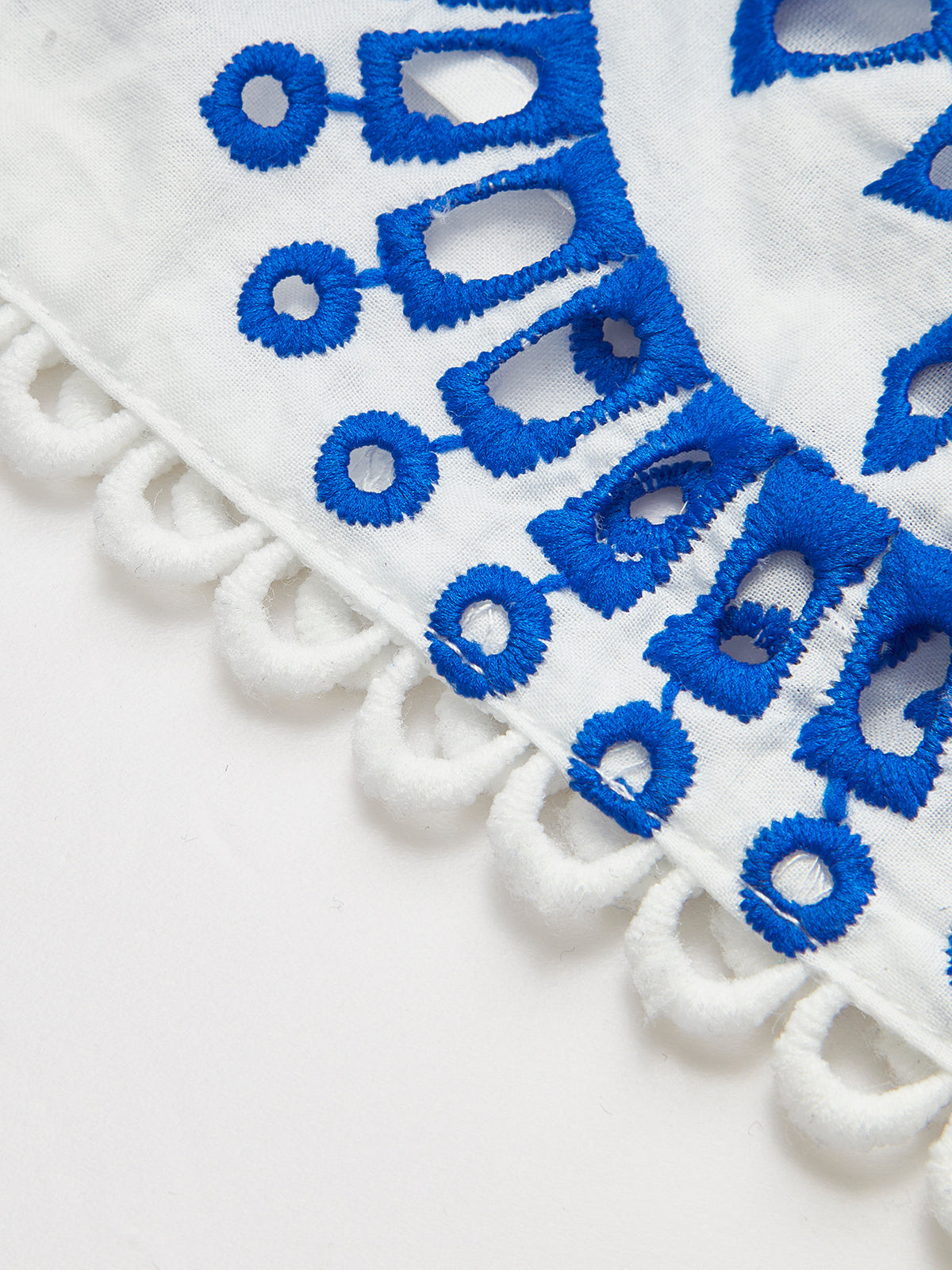 Strapless Zomerjurk van Katoen – Geborduurd & Elegant