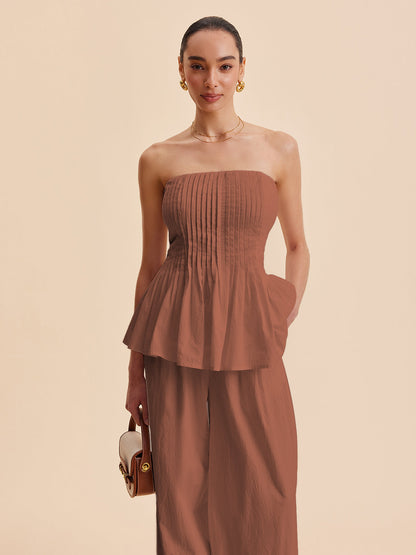 Vivey | Katoenen Strapless Top voor Dames