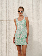 Ylva | Elegante Set voor Dames in Jacquard Geweven Stof