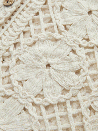 Dunya | Katoenen Jacquard Top voor Dames