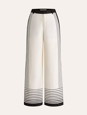 Suvi | Mid-Waist Pantalon voor Dames - Gestreept Design