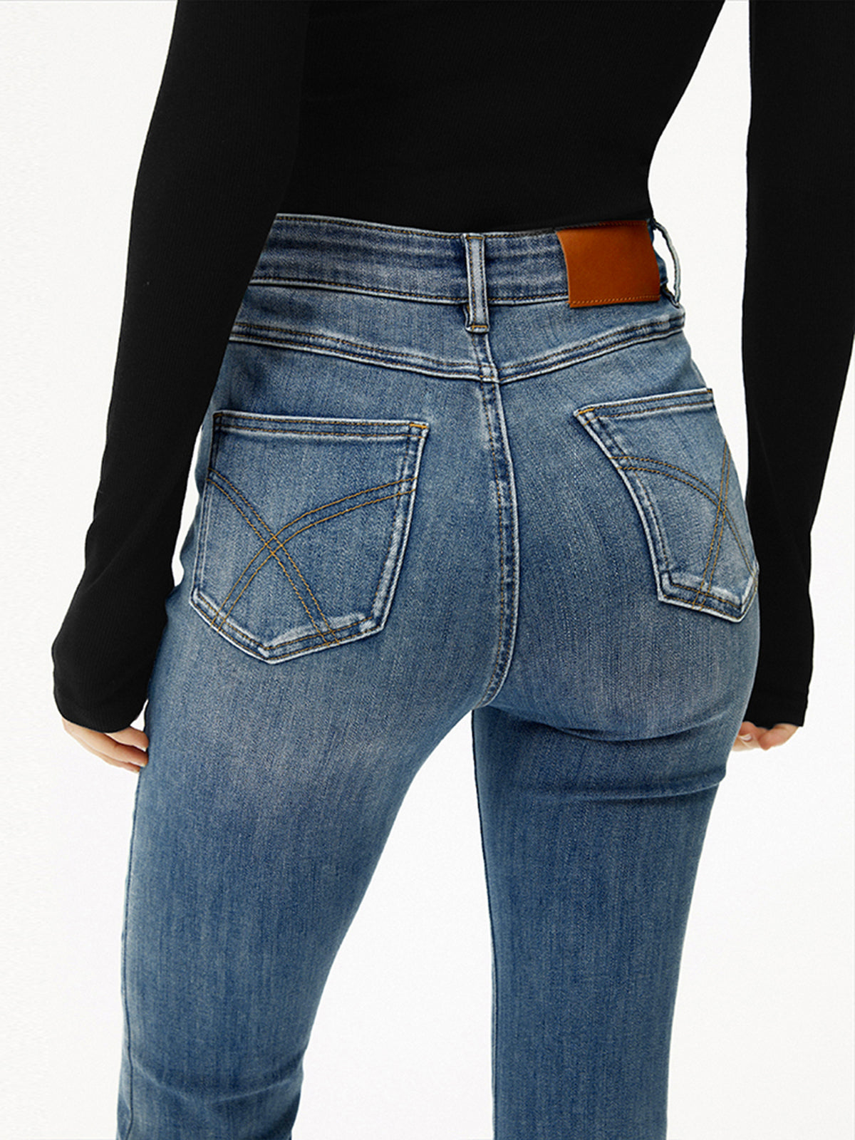 Nikola | High-Waist Bootcut Jeans Slim Fit met Stretch