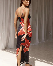 Ailisa | Trendy Midi Jurk met Bloemen - Elegant & Comfortabel