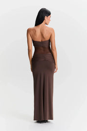 Nadine | Mesh Maxi Jurk