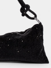Luxe Glanzende Tas met Ketting Detail