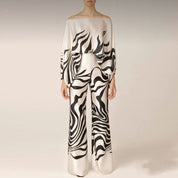 Rome | Glanzende en Elegante Satijn Look Tweedelige Set