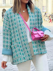 Anneke | Stijlvolle Gewatteerde Damesjas met Print