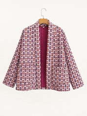 Anneke | Stijlvolle Gewatteerde Damesjas met Print