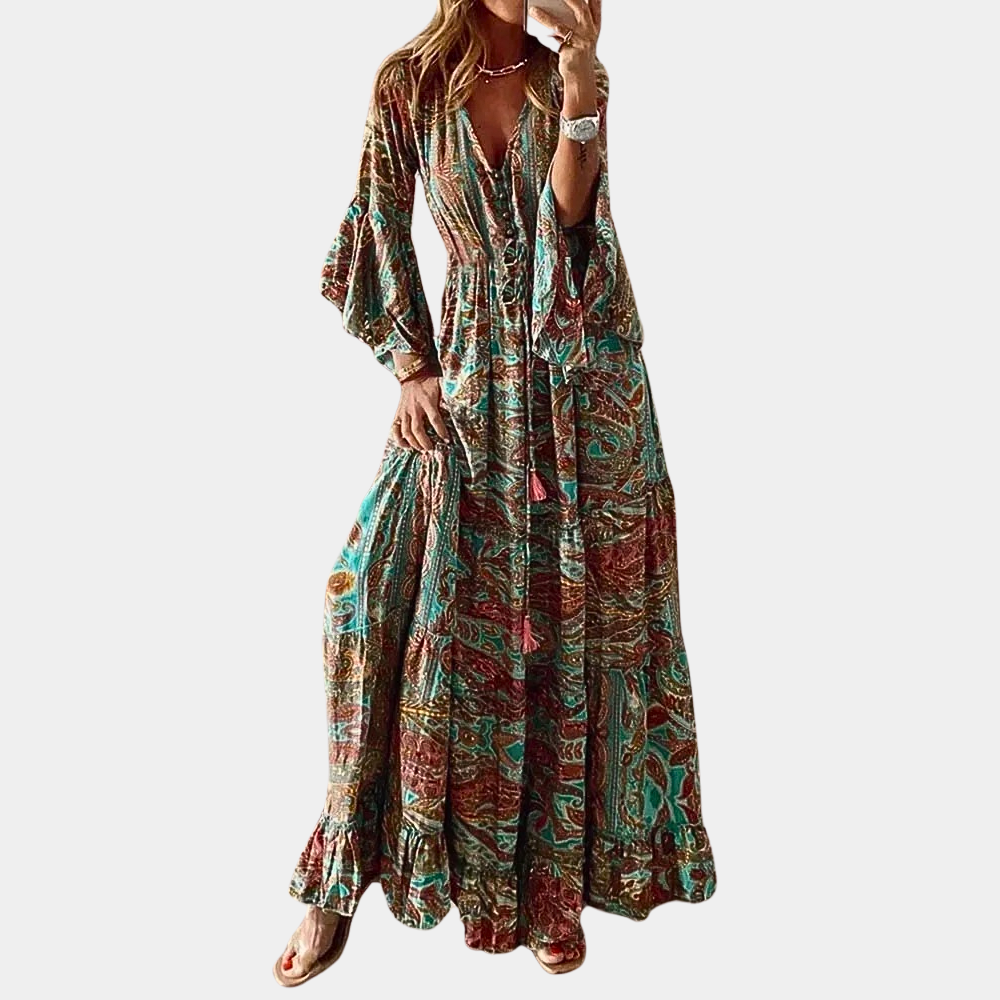 Quinn | Boheemse Maxi Jurk
