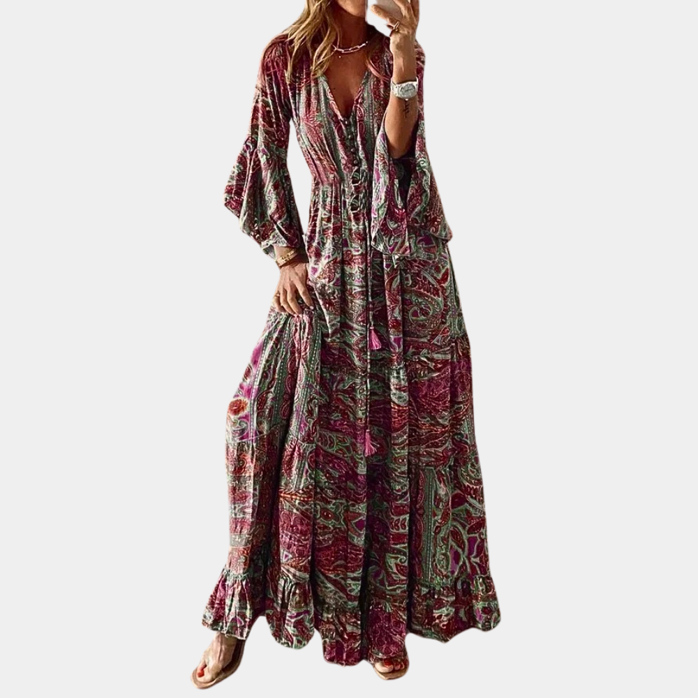 Quinn | Boheemse Maxi Jurk