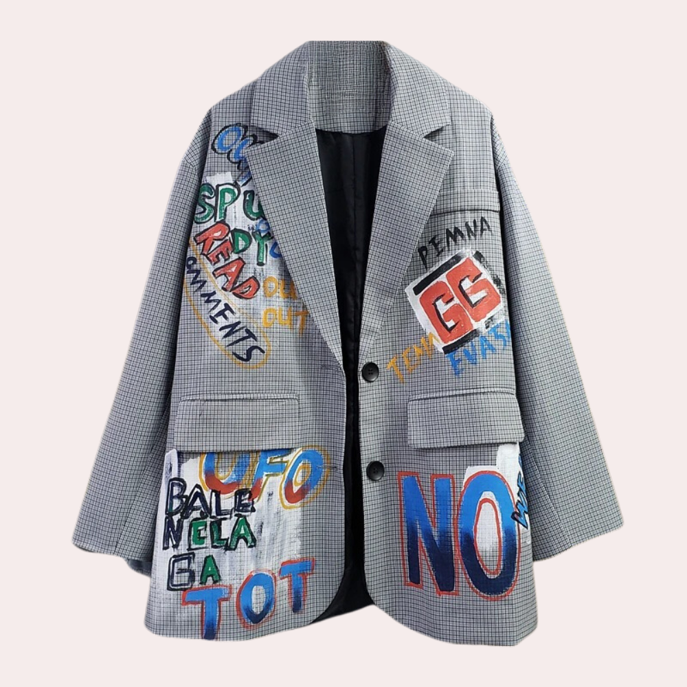 Arcy | Stijlvolle Blazer Dames met Graffiti Flair