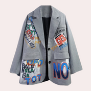Arcy | Stijlvolle Blazer Dames met Graffiti Flair