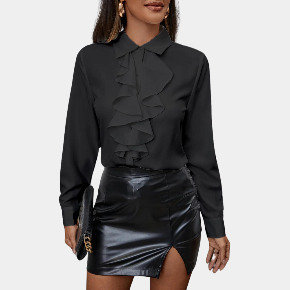 Chique Blouse met Ruches voor Dames