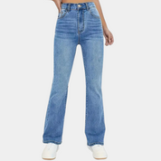 Pippa | Flaired Dames Jeans met Hoge Taille