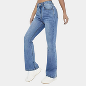 Pippa | Flaired Dames Jeans met Hoge Taille