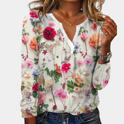 Ayune | Casual Gebloemde Blouse voor Vrouwen