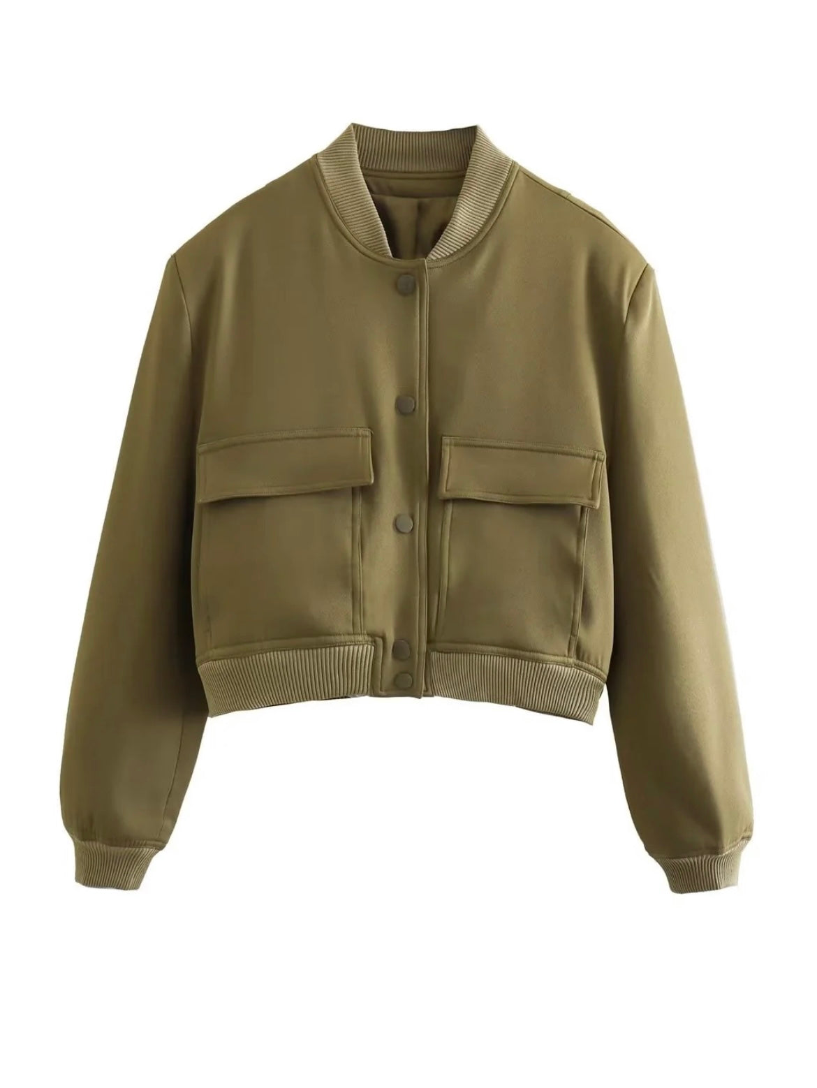 Stijlvol Cropped Bomber Jasje